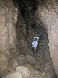 Inside Modoc Mine Entrance