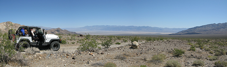 Death Valley and Funeral Mountains from Lemoigne Canyon